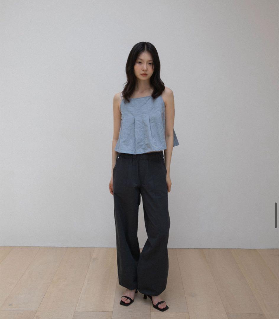 Ohotoro pleated cami top キャミソール