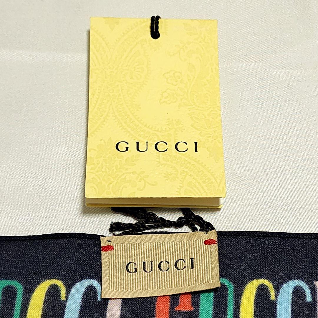 ★GUCCI × THE JETSONS★ハンカチ ジェットソンコラボ ネイビー