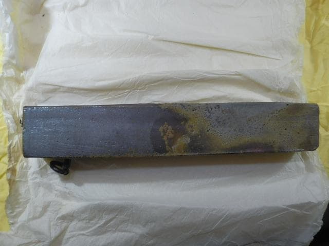 備前焼　豊福寛先生　備前筒掛花入　秀作