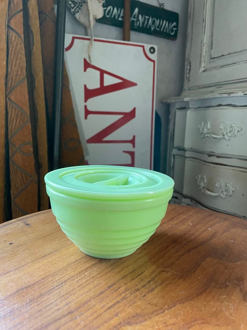 アンティーク Jeannette ジャネット社　ジェダイ ドリッピングス　ジャー