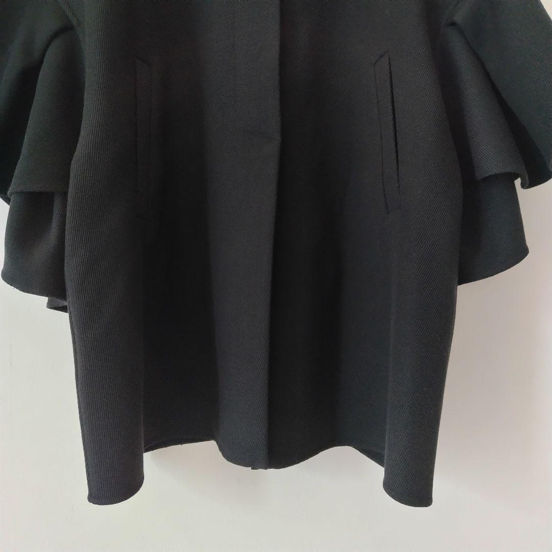 美品✨ANAYI 22AW カルゼリバーケープコート　ポンチョ ブラック 38