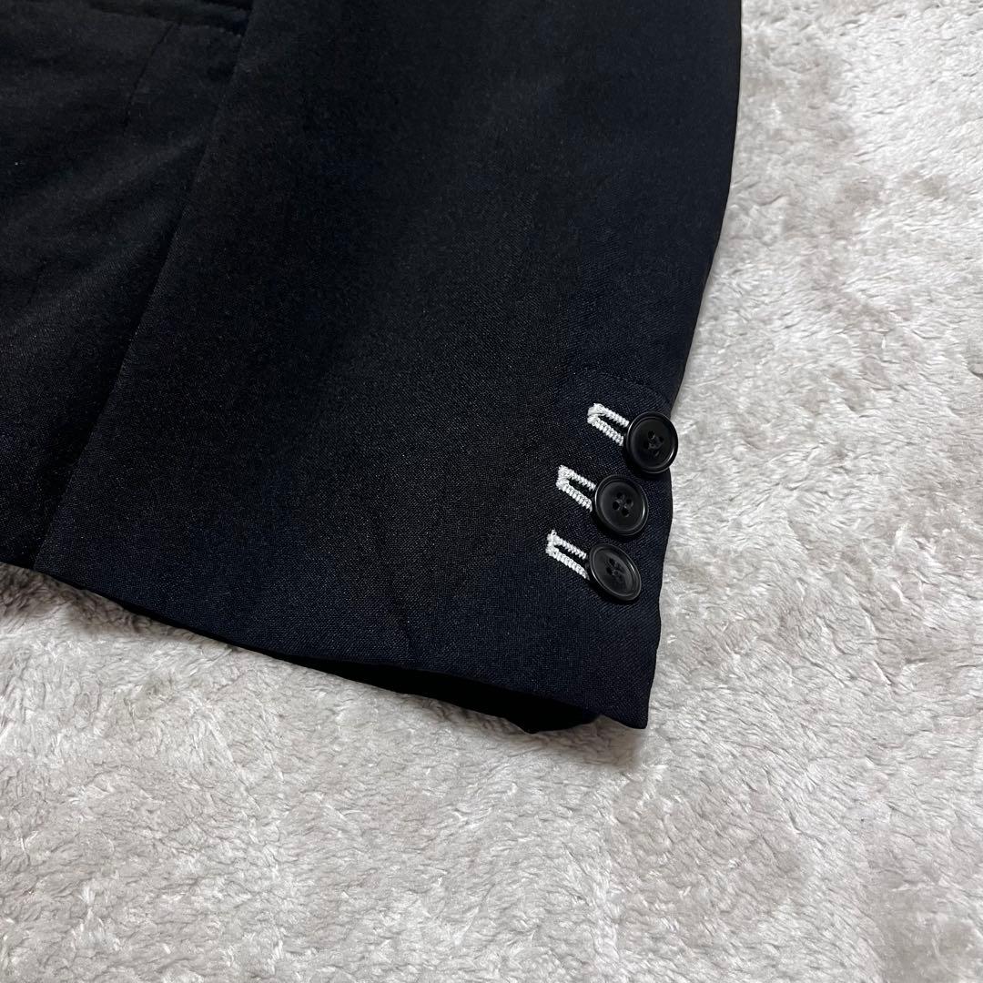 美品　ブラック コムデギャルソン　ポリ縮絨　ジャケット