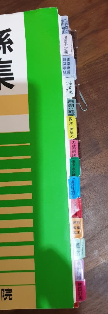 【令和4年】建築法令集30色インデックス貼済み+アンダーライン線済み