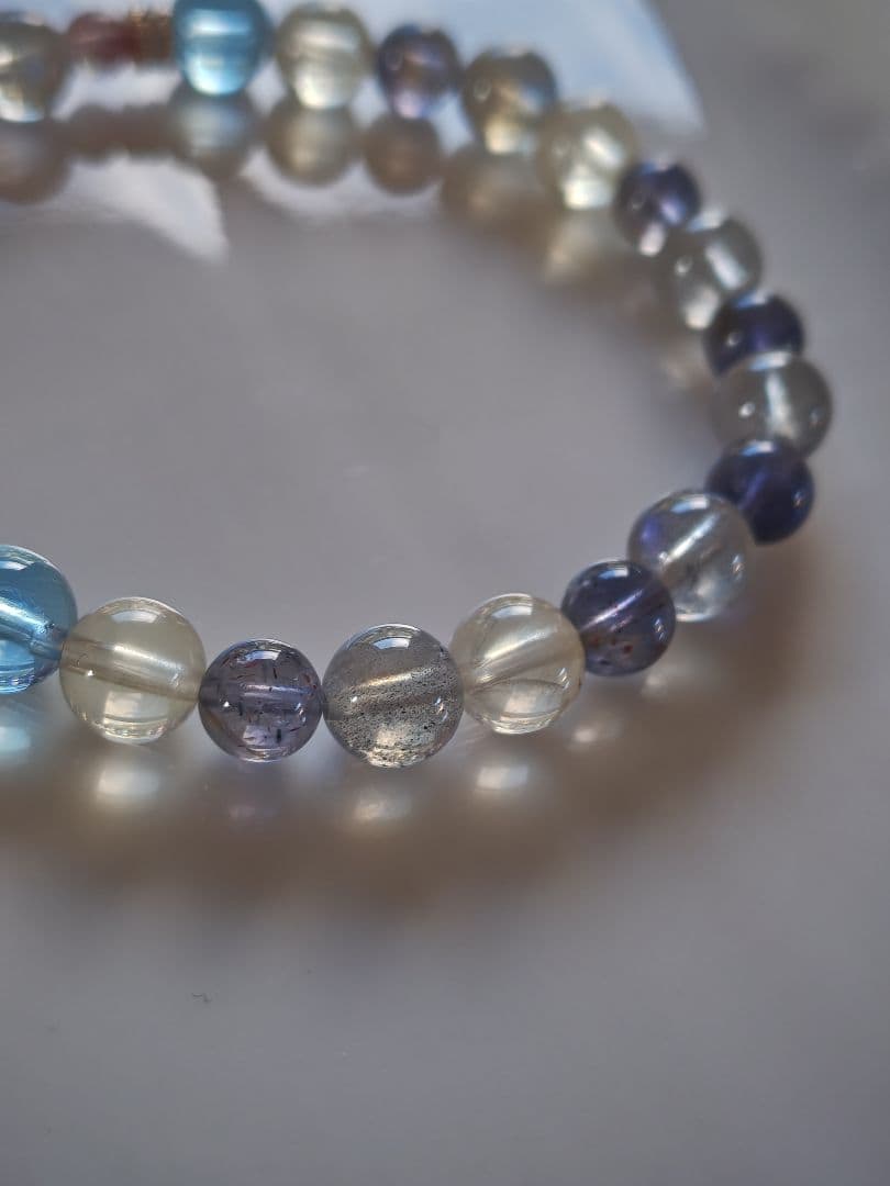 専用です♡ルベライト✡トルマリンちび貔貅のクリア華奢ブレス