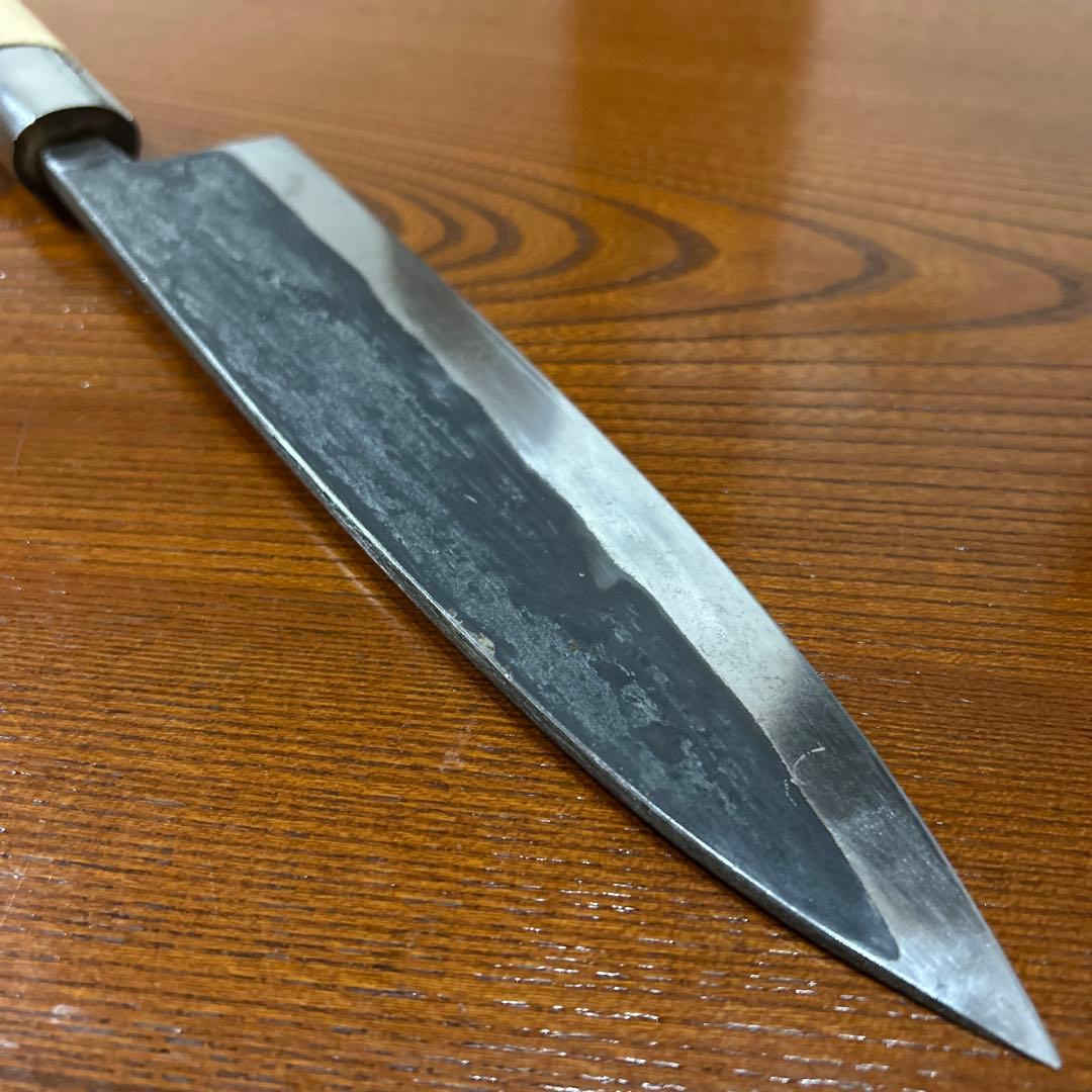 出刃包丁 両刃包丁 勝清作 全長36cm刃21cm厚約5mm ★送料無料