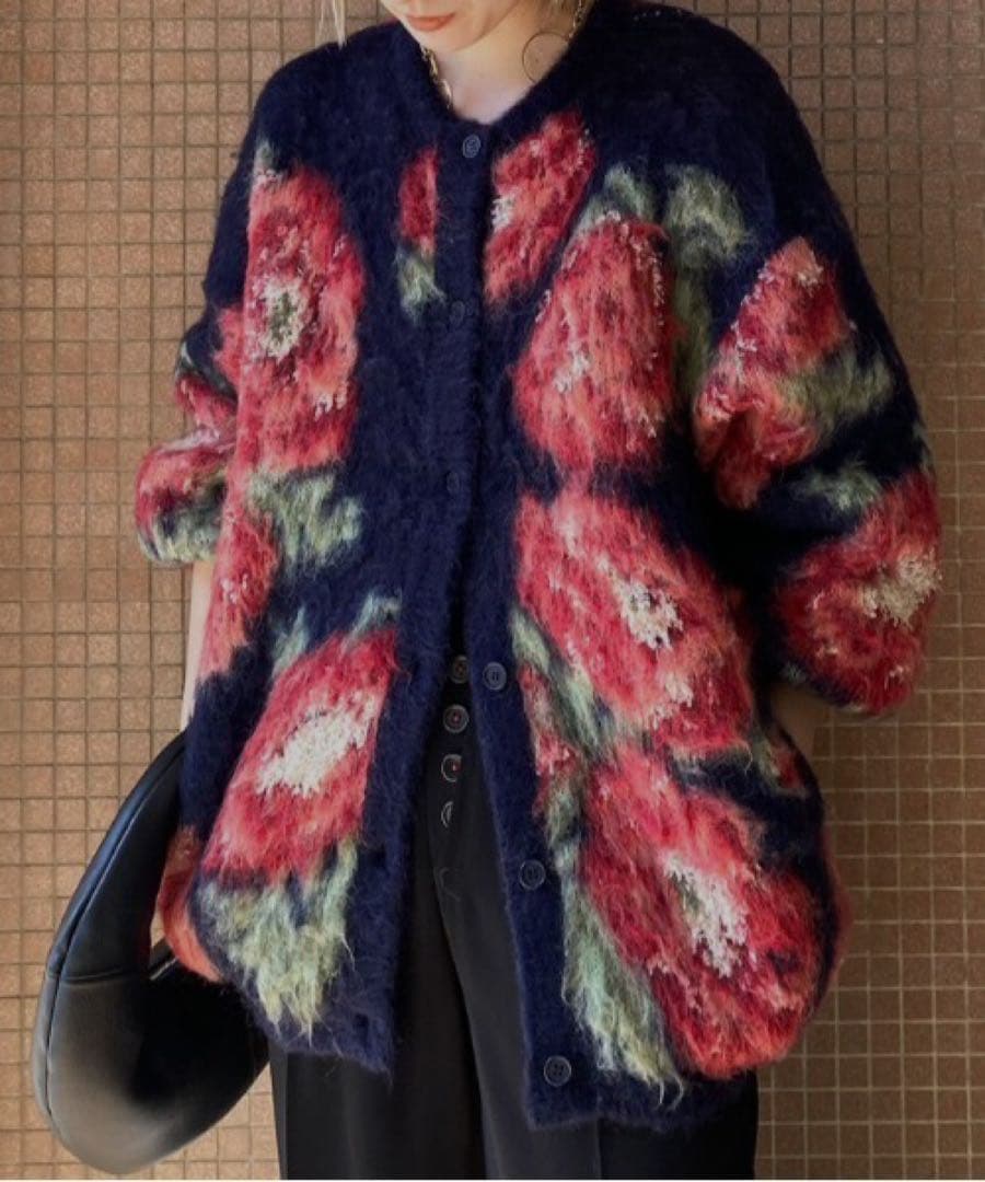 2601042 VERONICA JACQUARD KNIT CARDIGAN