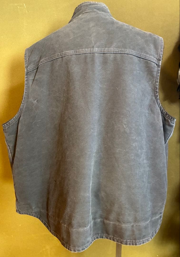 Carhartt ダークグレー ボアベスト 2XL