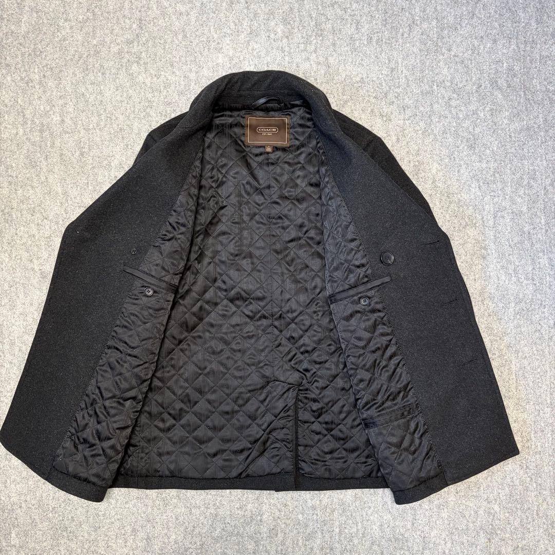 【美品】COACH ピーコート ナポレオン　ウール　お兄系　フォーマル　ギミック