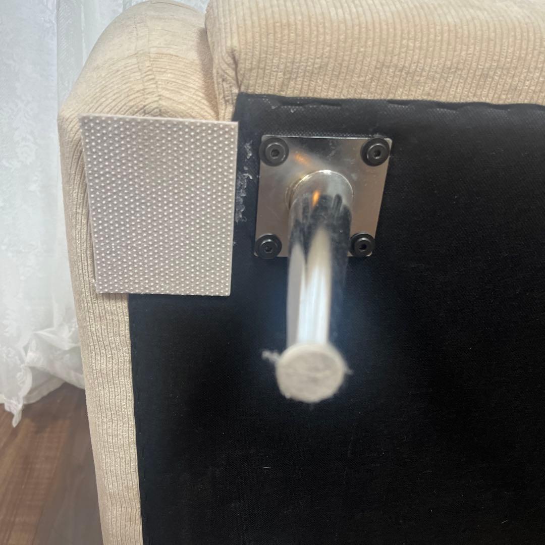 コーデュロイ調ソファ 韓国インテリア LOWYA ベージュ