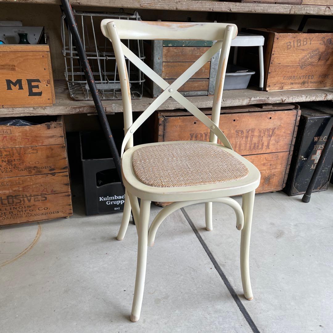 クラッシュゲート クロスバック チェア 曲木チェア オーク シャビー 関家具