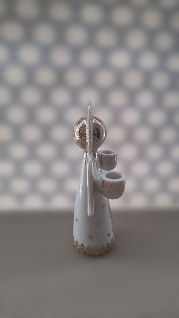 ビヨン・ヴィンブラッド 天使型キャンドルホルダー 陶器製