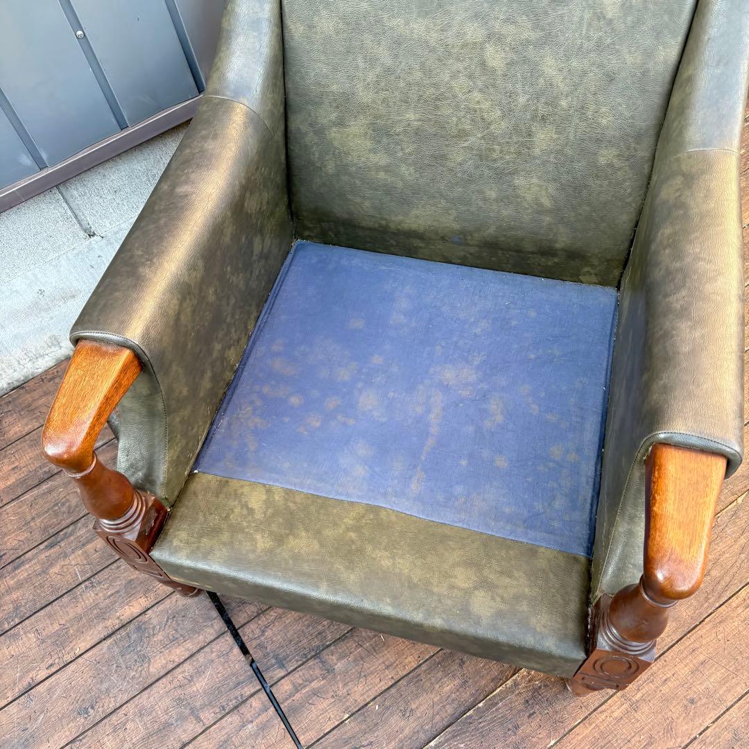 ② 昭和レトロ ヴィンテージ マルニ木工 一人掛けソファ アームチェア ラウンジ