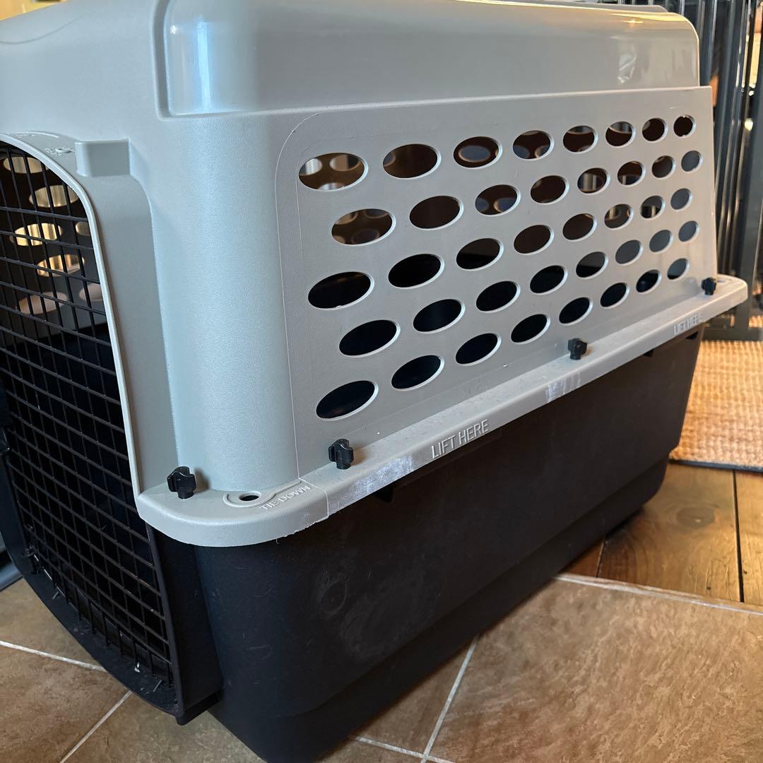 ペットメイト　中型犬用ケージ グレー/ブラック