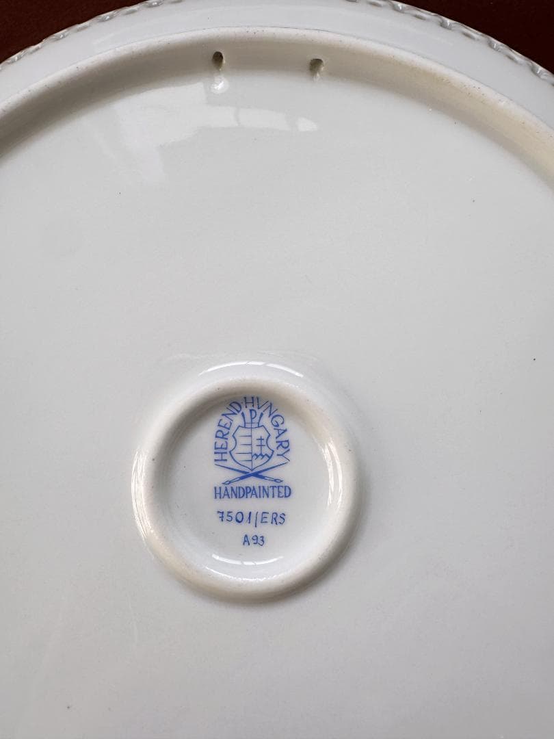 ヘレンド エミルローズ シノワズリ 25cn透かし入り大型飾り皿