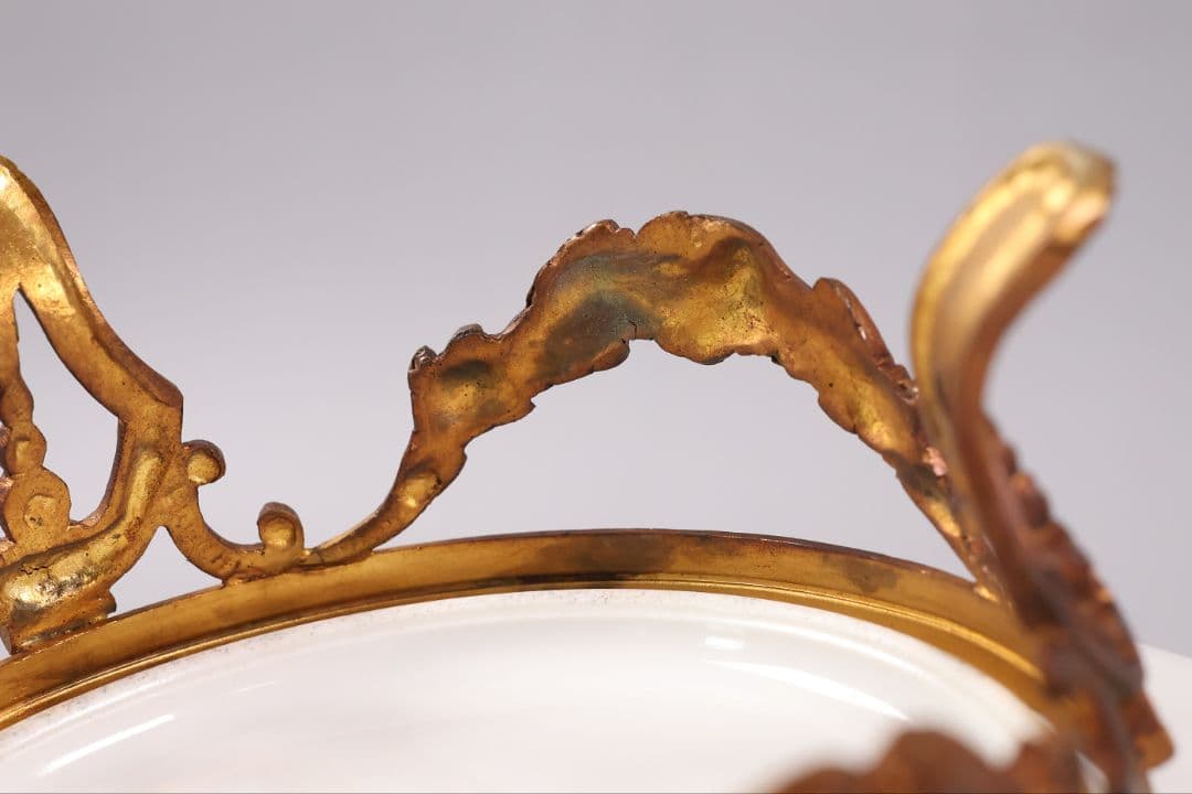 【CM325】セーブル フランス リモージュ コンポティエ 絵皿 人物 陶磁器