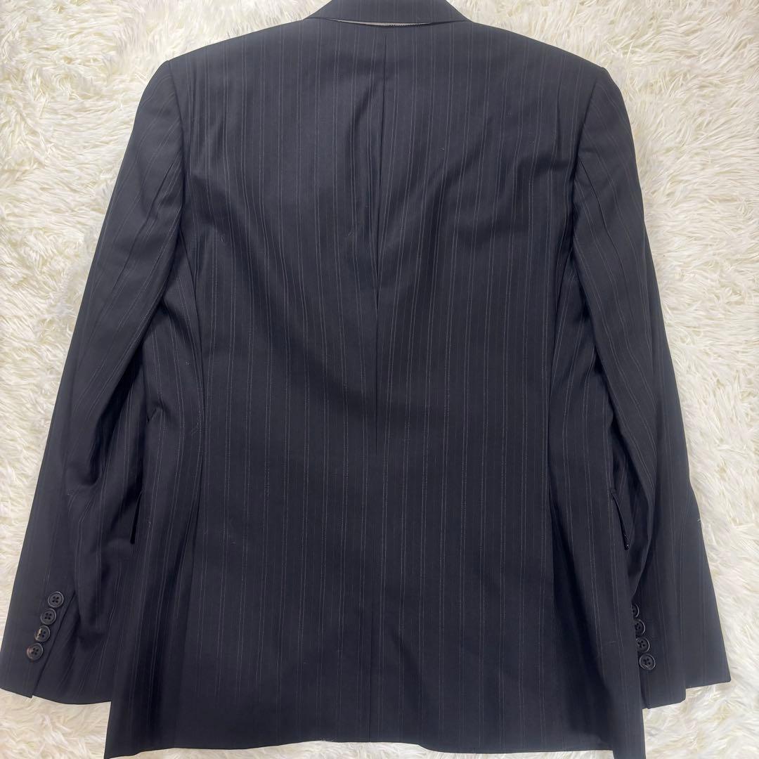 ポールスミス ロロピアーナ スーツ ピンストライプ ビジネススーツ シルク混