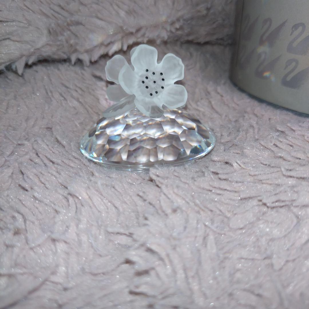 お値下げ【希少❗️】Swarovski クリスタル 小物入れ 花の蓋付き