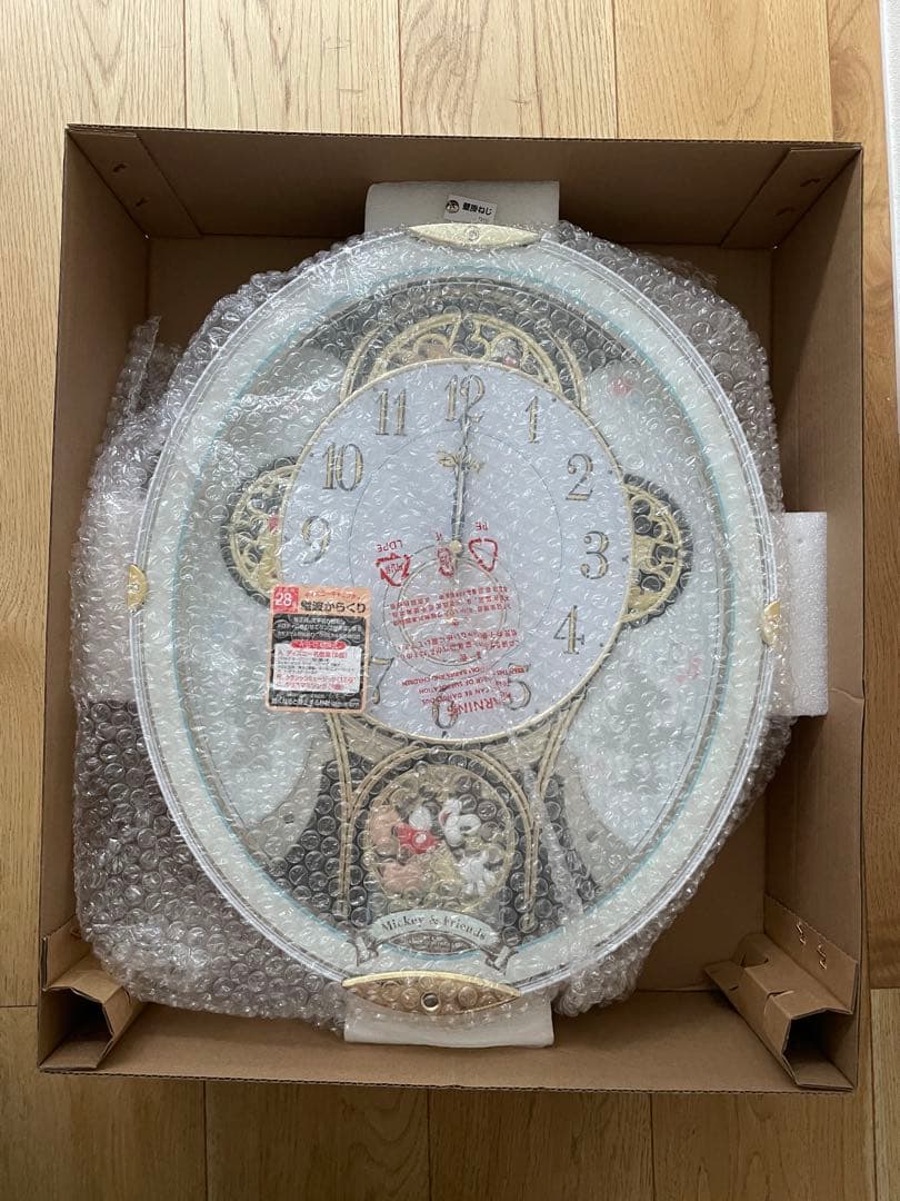 ディズニー　ミッキー&フレンズ　掛け時計　電波時計　からくり時計