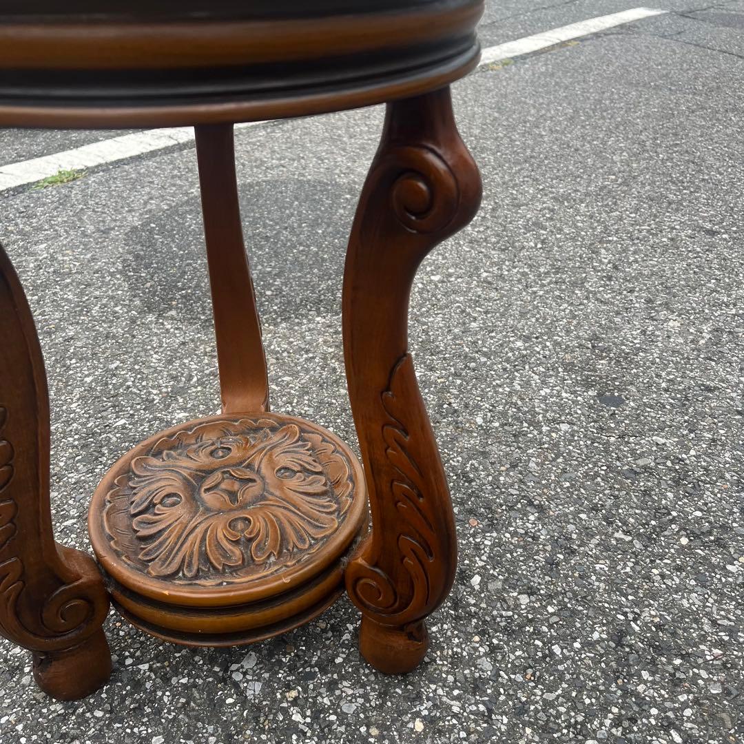 ガリンベルティ社　大理石　花台　イタリア製　サイドテーブル　アンティーク　猫脚