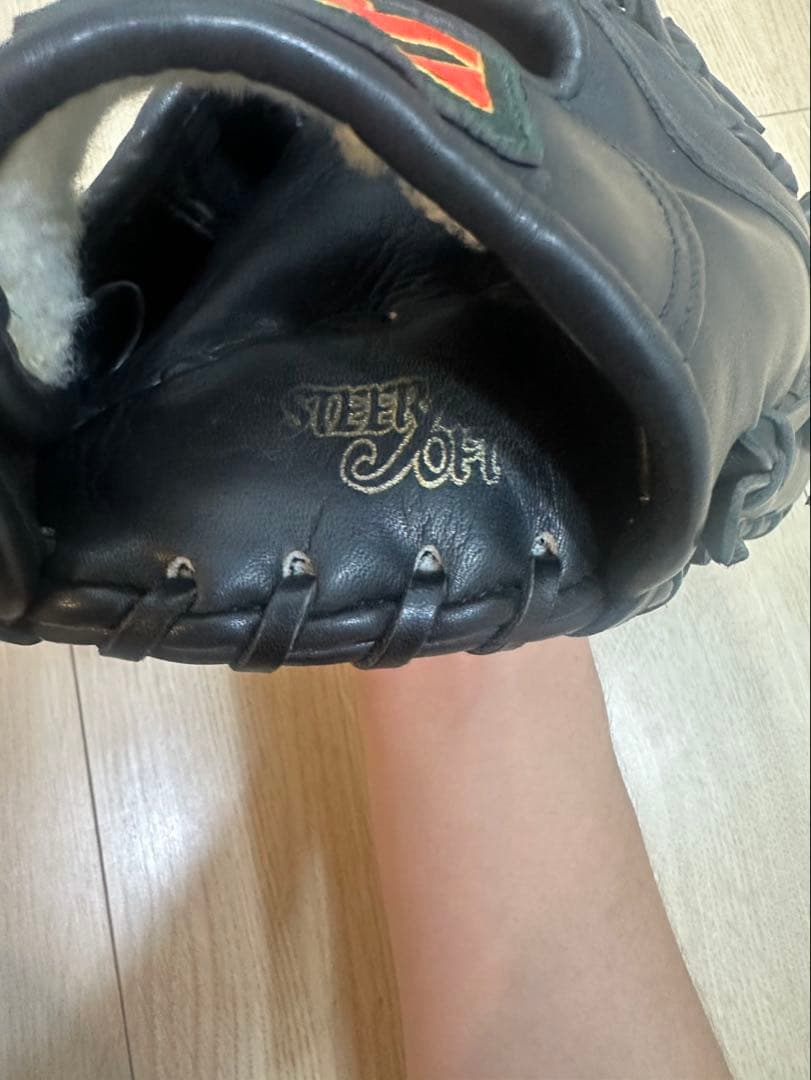 ミズノ ビューリーグ ファーストミット　軟式用　赤ビュー　ビックM 希少モデル