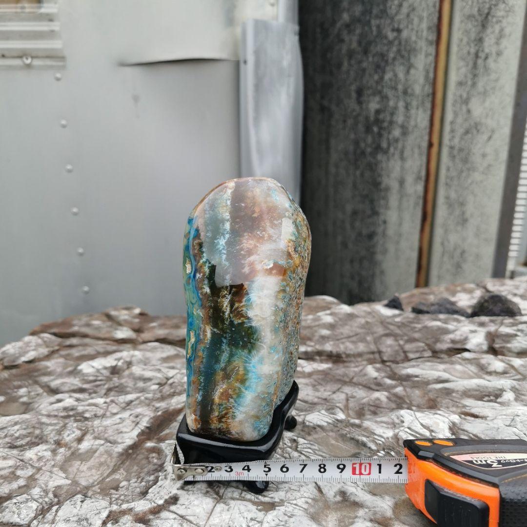 ブラジル産　アゲート　1.8キロ　瑪瑙　鑑賞石　石　置物　オブジェ　インテリア