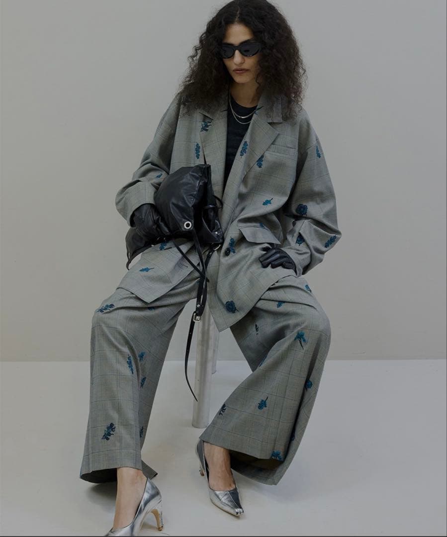 ジャケット・アウター CHECK FLOWER PAPA JACKET