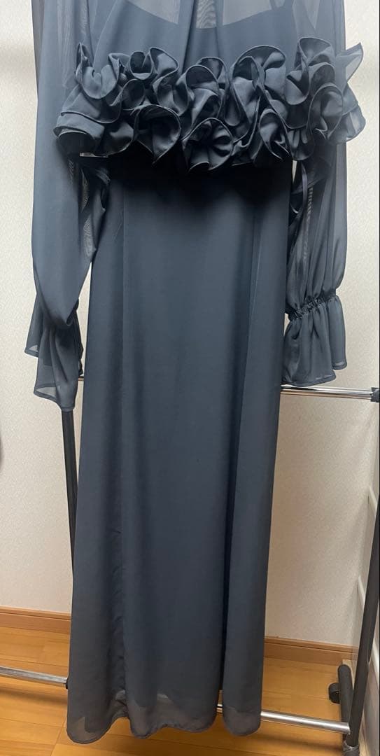 スーツ・フォーマル・ドレス Frill shirt layered dress M et.UNiVER