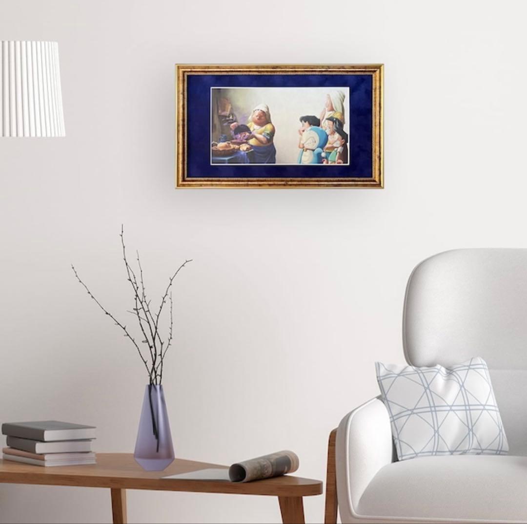 『映画ドラえもん のび太の絵世界物語』名画ジークレー版画「牛乳を注ぐ女」