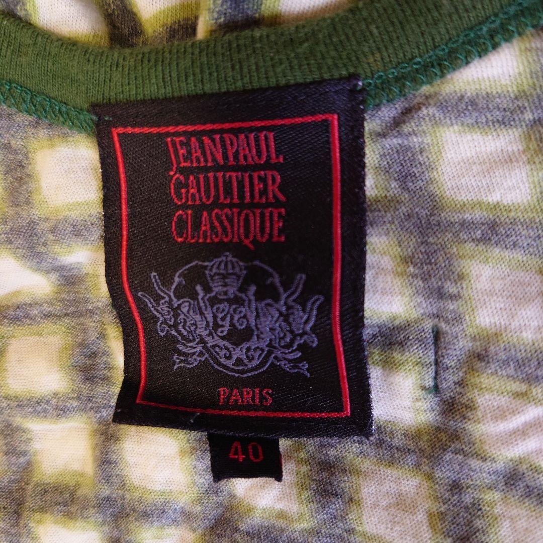 ジャンポール・ゴルチエ　チェック柄半袖Tシャツカットソー