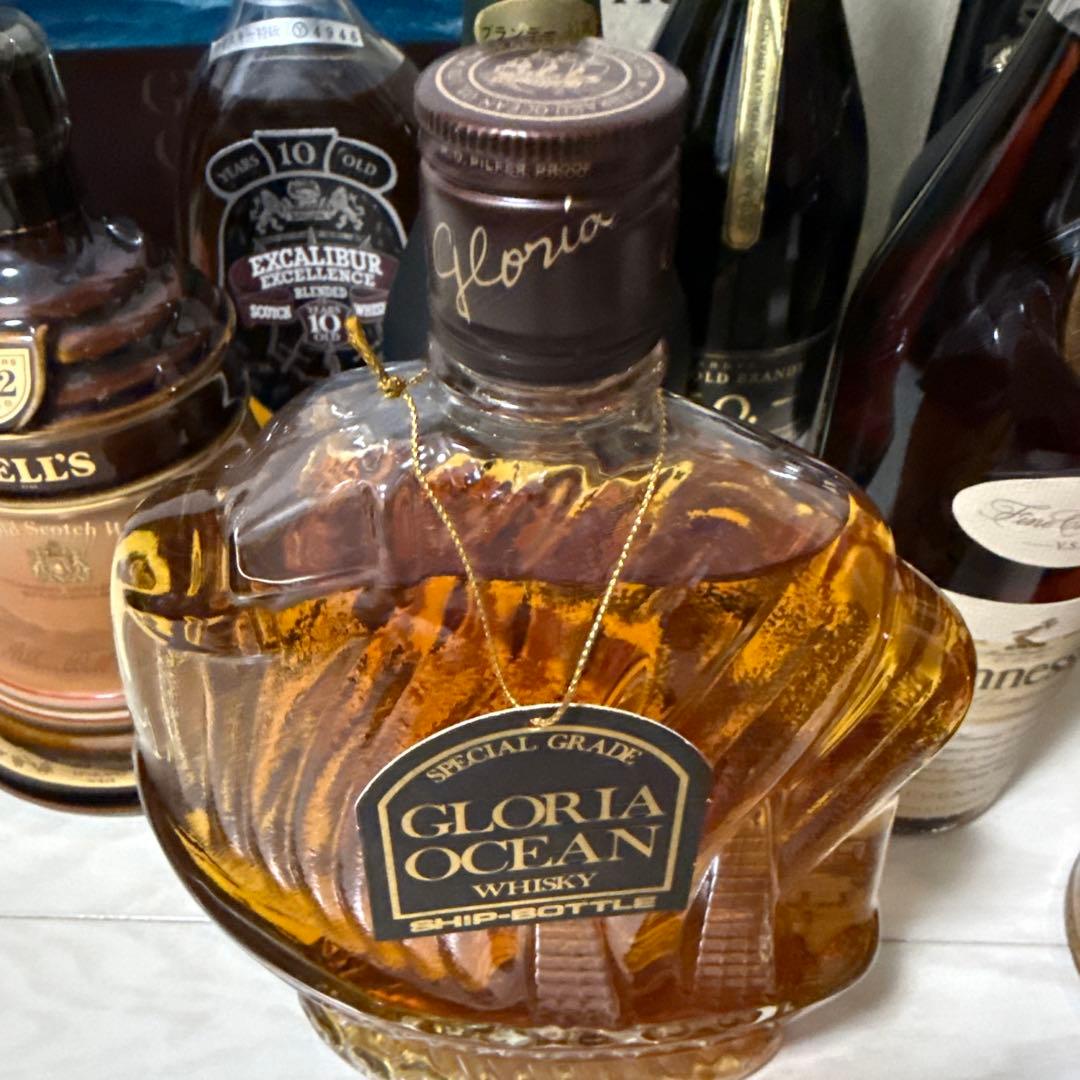 超豪華14本！ヘネシーXO金キャップ・グロリアオーシャン等 プレミアム洋酒セット