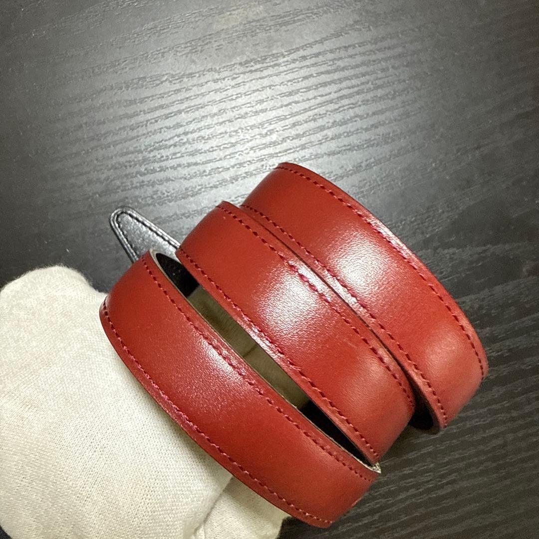 HERMES エルメス　ミニコンスタンスリバーシブルベルト65 ゴールド　美品