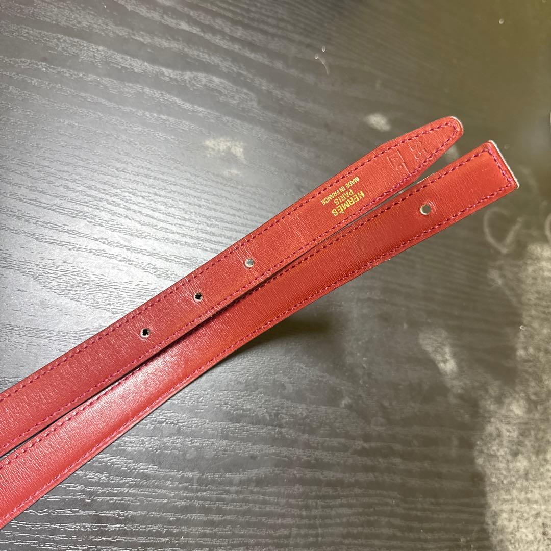 HERMES エルメス　ミニコンスタンスリバーシブルベルト65 ゴールド　美品