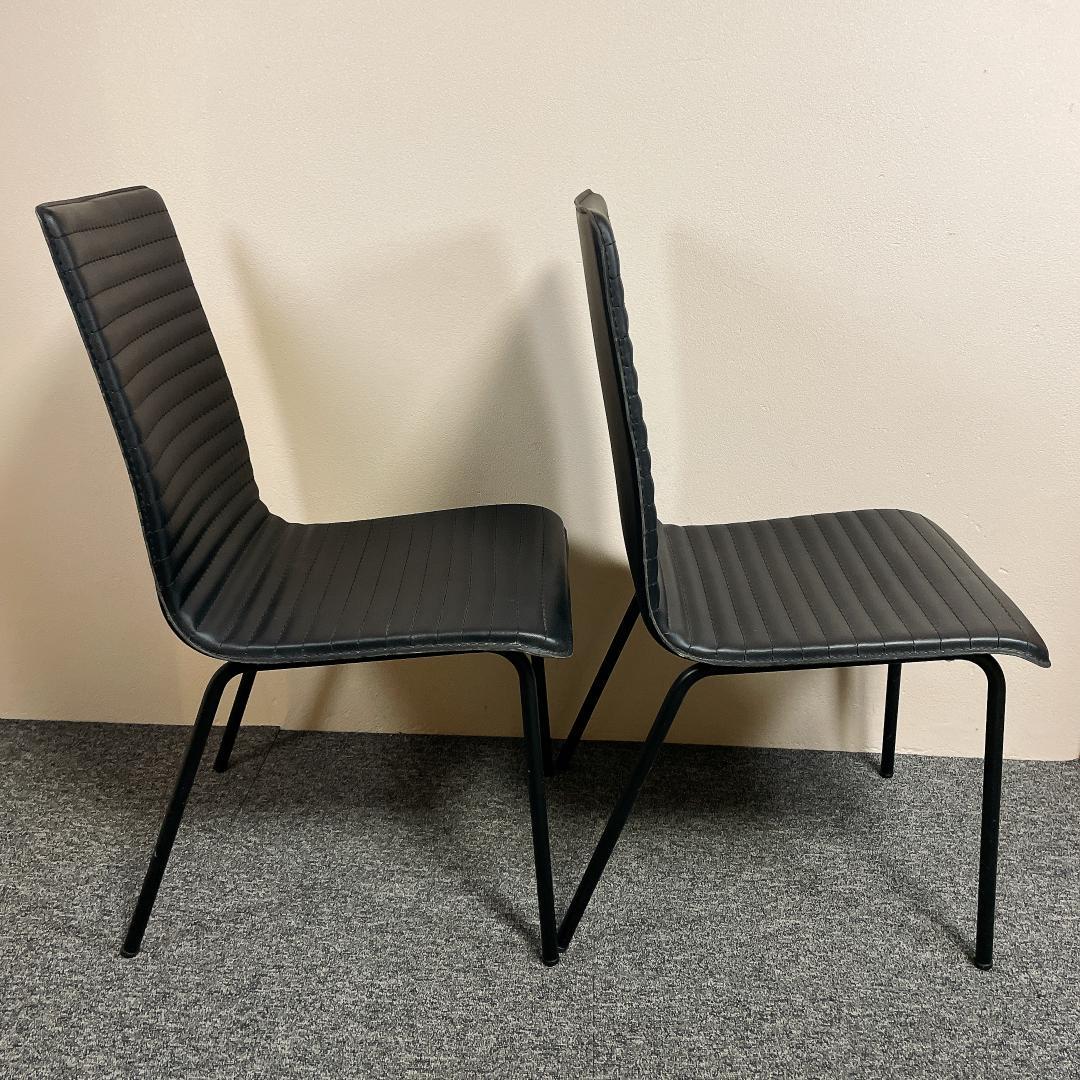 希少　ニトリ ダイニングチェア クーボ　ブラック　合成皮革