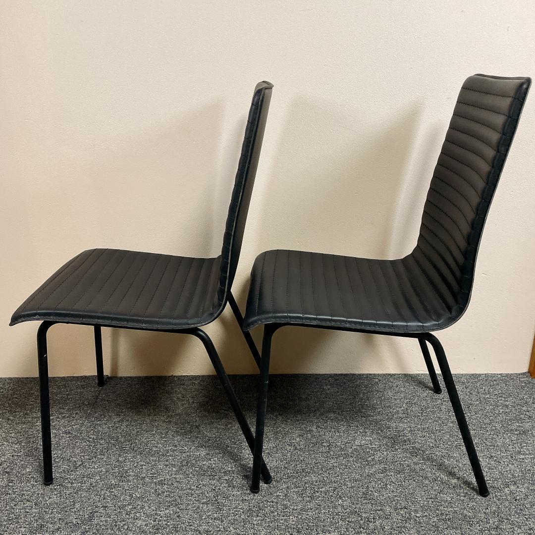 希少　ニトリ ダイニングチェア クーボ　ブラック　合成皮革