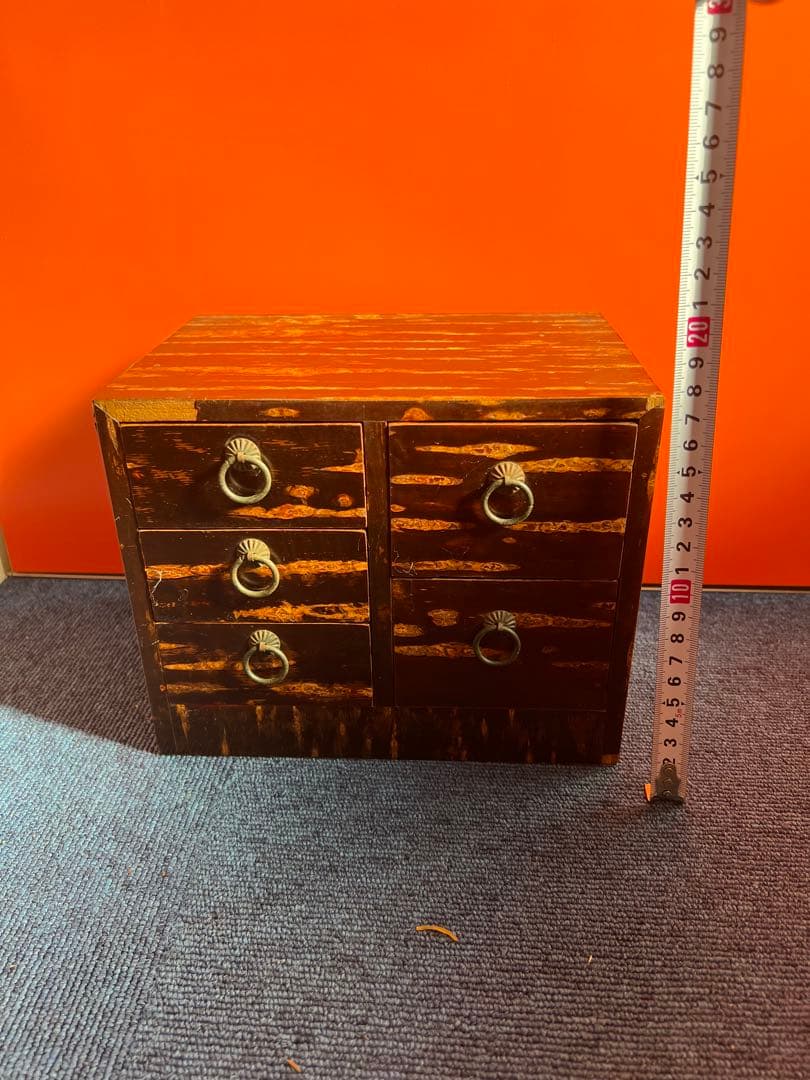 1234 希少！櫻細工 桜細工 ミニチェスト 棚 引き出し　角館