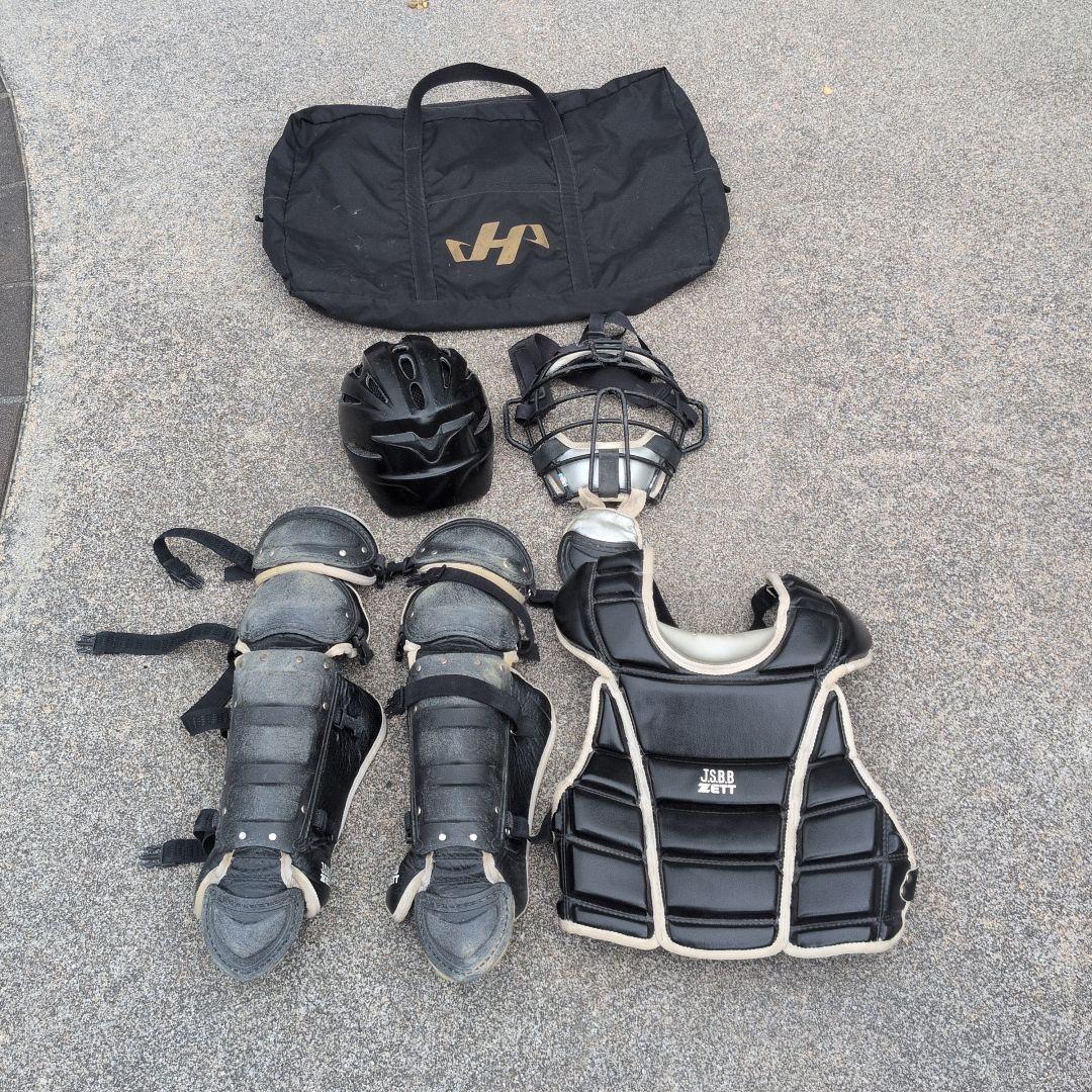 キャッチャー　防具一式　少年軟式