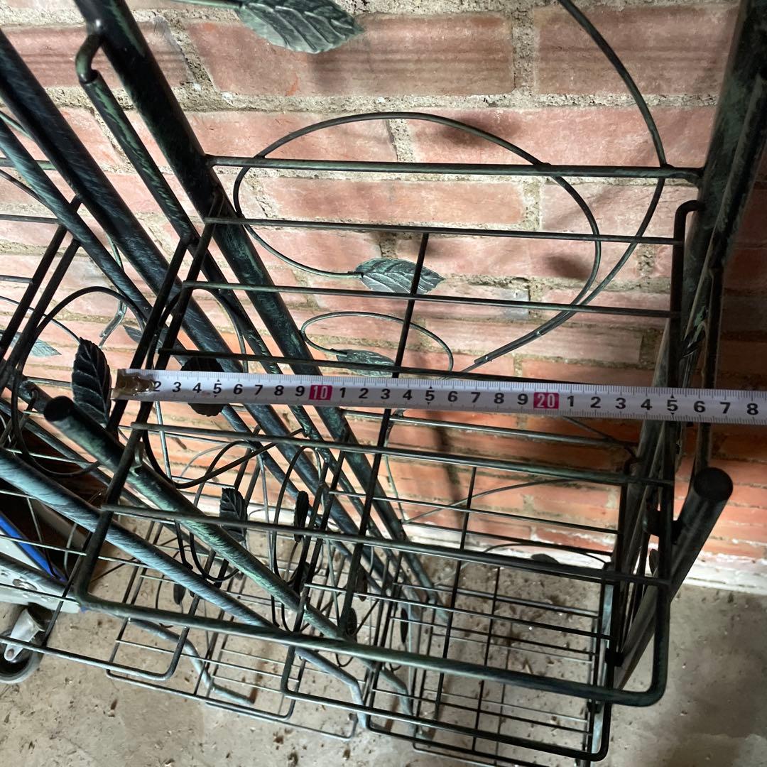 スチールラック　2個セット　蔦　4段　靴置　下駄箱　物置　インテリア