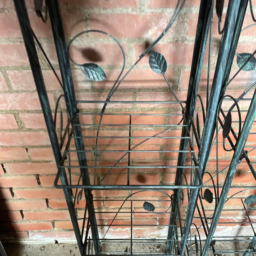 スチールラック　2個セット　蔦　4段　靴置　下駄箱　物置　インテリア