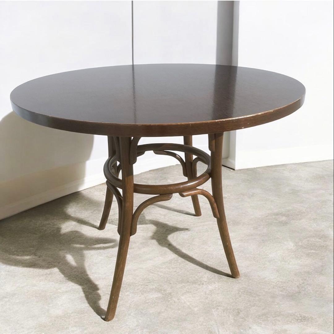 【夢魔様】AIDEC アンテークカフェテーブル ラウンドテーブル ポーランド製