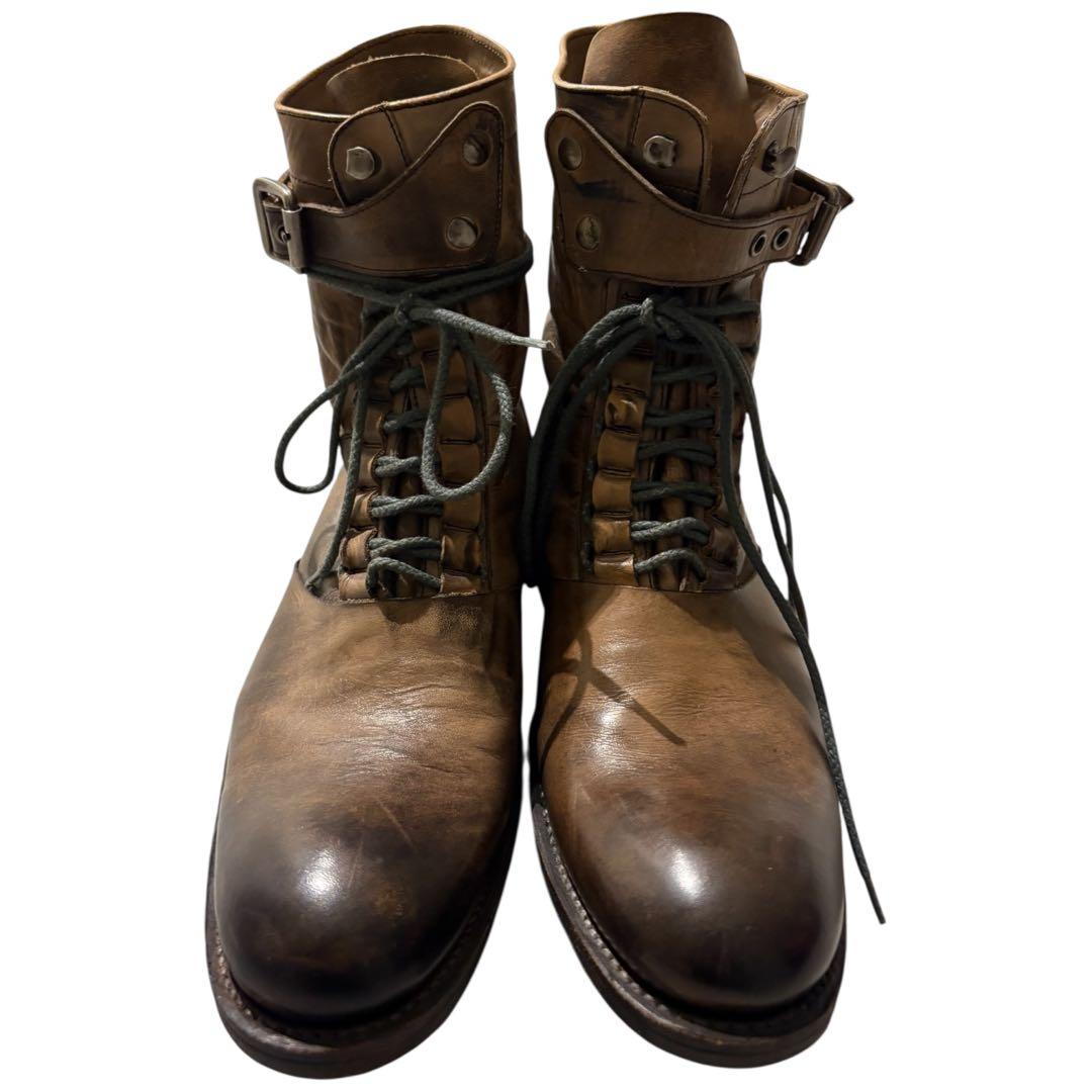 靴 alfred BANNISTER Leather race up boots