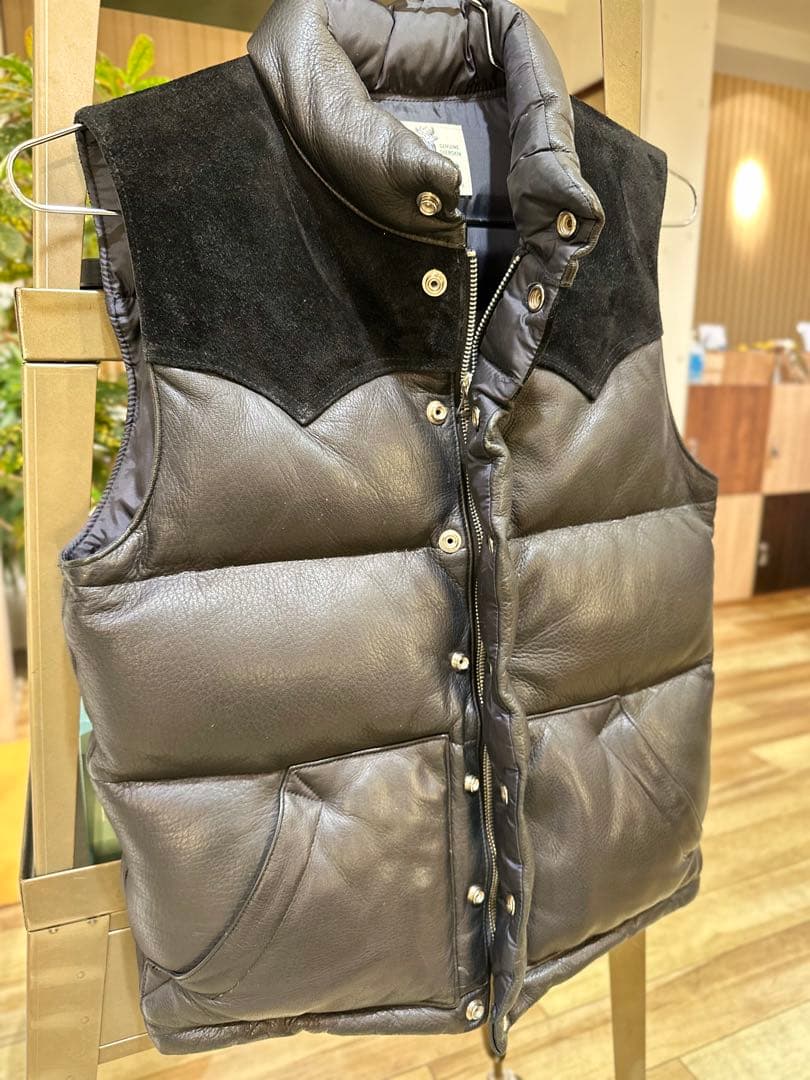 【希少サイズ】REAL McCOY DOWN VEST / DEERSKIN