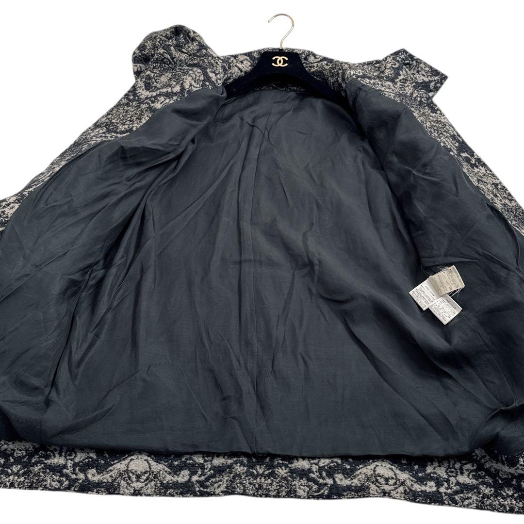 ステラマッカートニー モヘア カシミヤ混 ジャガード コート 38