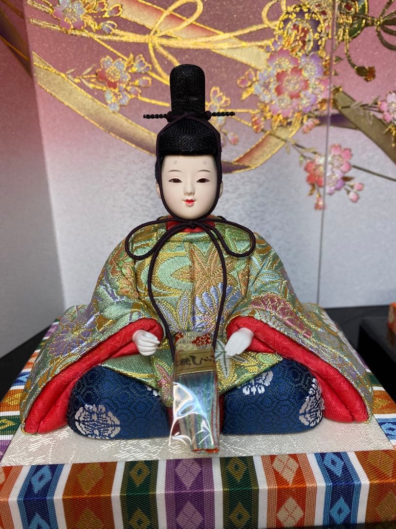 東京久月　木目込人形　ほのか　親王平飾り・頭　杉田明十志　原作・木目込　木村　綾