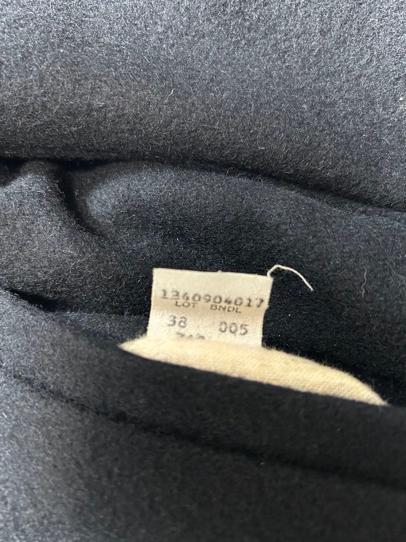 Schott ピーコート 裏地キルティング メルトン 黒 38