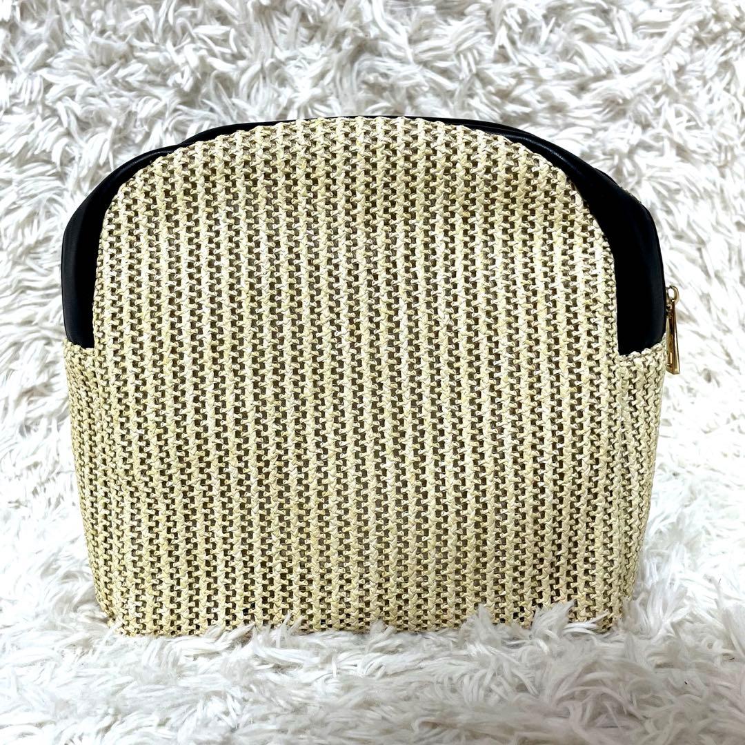 Leilian レリアン カゴバッグ ポーチ付き Disney ミッキー 極美品