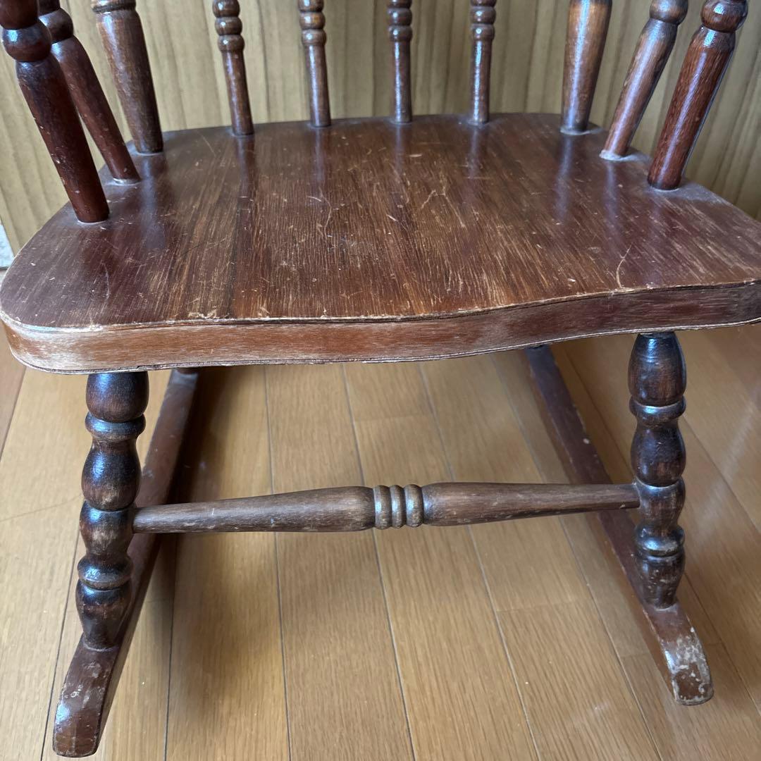 アンティークのロッキングチェア　子供用サイズ