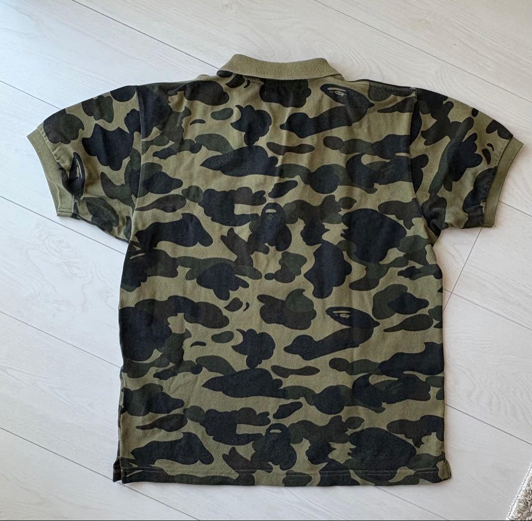 A BATHING APE　迷彩　ポロシャツ　XS