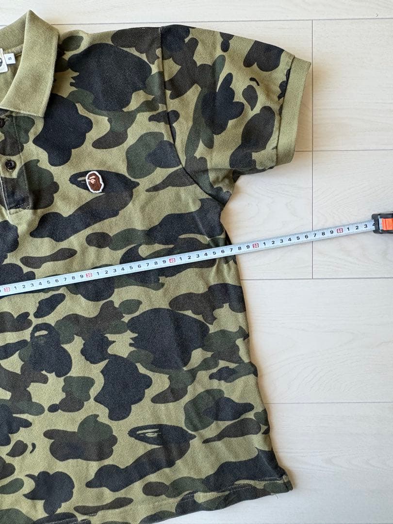 A BATHING APE　迷彩　ポロシャツ　XS