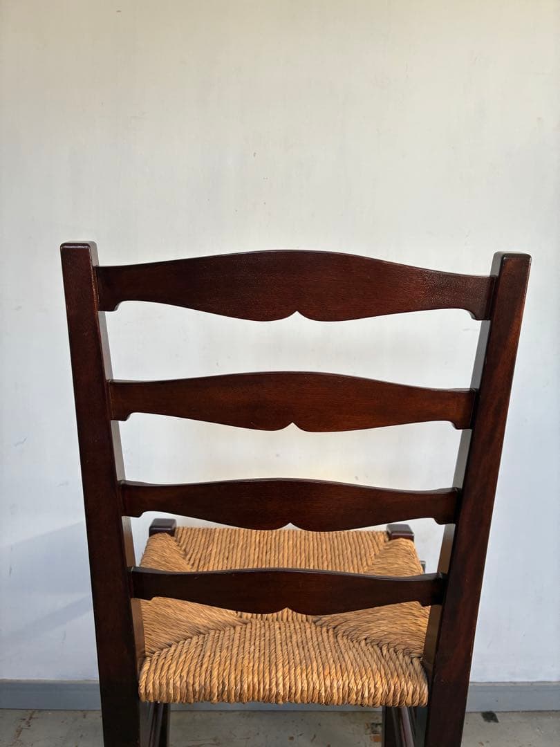 松本民芸家具　517型ラッシチェア ラダーバック　バーナードリーチ 柳宗悦