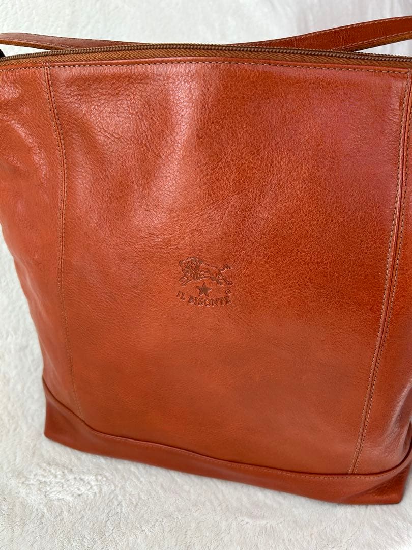るみIL BISONTE レザーショルダートートバッグ キャメル